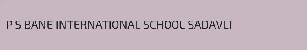 P S BANE INTERNATIONAL SCHOOL SADAVLI